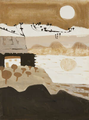 
	
		Mary Fedden OBE RA RWA, 
		British 1915-2012 - 
		 
		Landscape in France, 1967; 
		 
		