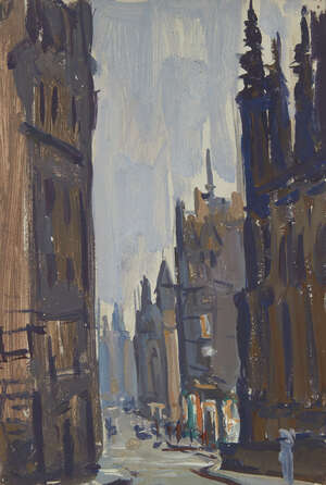 
	
		Sergej Aleksandrovic Luciskin, 
		Russian 1902-1989- 
		 
		Edinburgh, 1965;
		
		oil on...