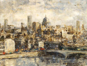 
	
		Mervyn Griffith-Jones CBE MC,
		British 1909-1979-
		 
		St Pauls from Blackfriars,...
