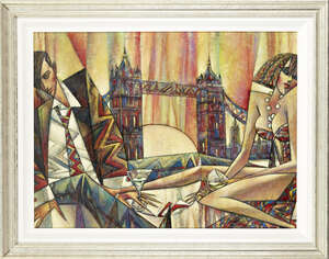 
	
		Andrei Protsouk, 
		Ukrainian b.1961- 
		Aurora Borealis Cocktails; 
		oil on canvas,...