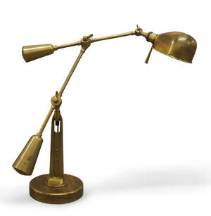 Ralph Lauren, 
 
'67 Boom' table lamp, circa 2015, 
Brass, electrical fittings, 
Manufacturer's...