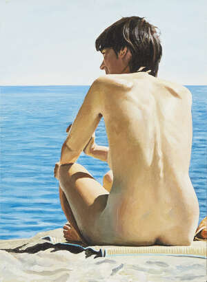 
	
		Boyd & Evans,
		British b. 1944/1945-
		
		Untitled, 1989;
		
		oil on canvas, signed...