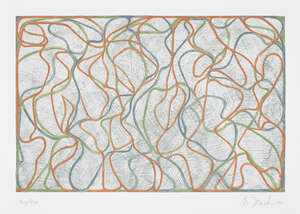 
	
		Brice Marden,
		American b.1938-
		Distant Muses, 2000;
		screenprint in colours on wove,...