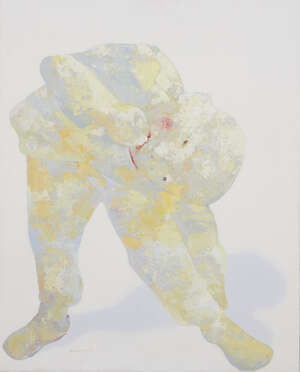 
	
		GUO JIN (Chinese, b. 1964), oil on canvas, 'Child's Portrait', signed and dated 2003,...