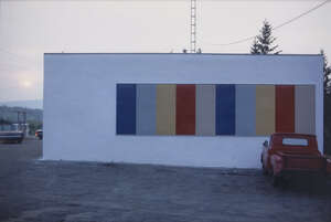 
	
		Iain Baxter,
		Canadian b. 1936-
		Garage near Mont Tremblant, 1968/2005;
		chromira...