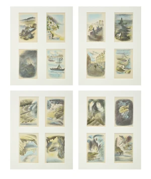 Mona Moore,&nbsp;British 1917-2000,&nbsp;Sixteen prints from Sea Poems, 1944;&nbsp;sixteen lithographs in colours...