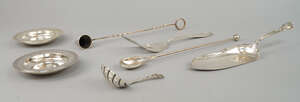 
	
		Two silver Armada dishes, London 1977, William Comyns Ltd., 11.5cm diameter, silver...