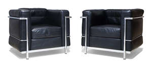 
	
		Le Corbusier, Pierre Jeanneret, and Charlotte Perriand for Conran, 
		 
		Pair of 'LC2'...