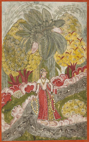 
	
		An illustration to a Ragamala, Kakubha Ragini, Bikaner, India, circa 1800, opaque...