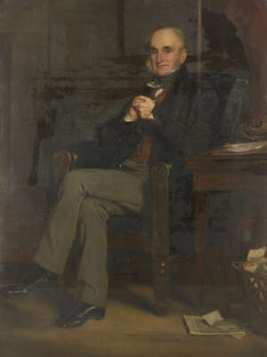 
	
		Sir Francis Grant PRA, 
		Scottish 1803-1878- 
		 
		Portrait of Surgeon Richard Wood...