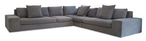 
	
		Ligne Roset, a large L-shaped corner sofa  
		c.2015, applied manufacturer's labels to...