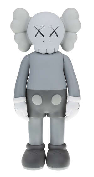 
	
		KAWS, 
		American b. 1974- 
		
		Companion (Grey), 2016; 
		
		painted vinyl multiple, 