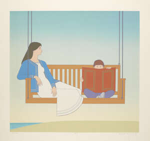 Will Barnet, American 1911-2012, Summer, 1986; lithograph and serigraph in colours on wove, signed,...