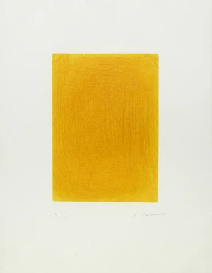 Arnulf Rainer,&nbsp;Austrian 1929-2025,&nbsp;Gelbes Meer, 1991;&nbsp;etching with drypoint in colours on wove,&nbsp;