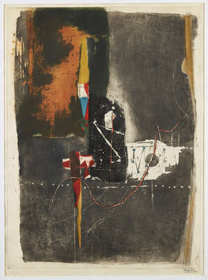 
	
		Johnny Friedlaender,
		German/French 1912-1992-
		 
		Untitled;
		 
		etching in...