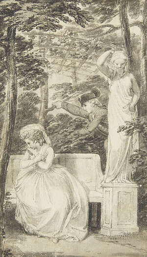 
	
		Thomas Stothard RA, 
		British 1755-1834- 
		An illustration for 'Betsy Thoughtless';...