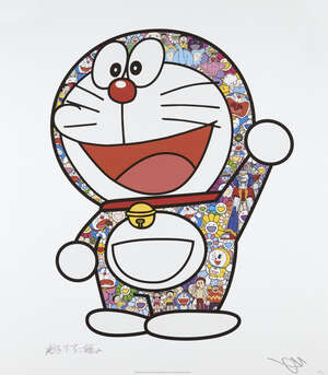 
	
		Takashi Murakami, 
		Japanese b.1962- 
		 
		Doraemon: Hip Hip Hurrah!, 2018; 
		 
		