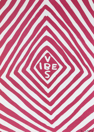 
	
		David Shrigley OBE, 
		British b.1968- 
		 
		Vibes, 2018; 
		 
		giclée print in...