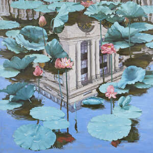 
	
		MAO WEN BIAO (Chinese, b.1950), oil on canvas, 160 Piccadilly, The Wolesley, in lotus...