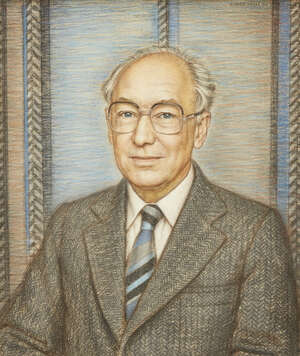 
	
		Alfred Janes,
		British 1911-1999- 
		 
		Portrait of a gentleman, head and shoulders;...