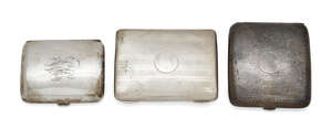 
	
		An Edwardian silver cigarette case, Chester, c.1903, William Neale, of plain, rounded...