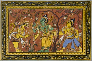 An Orissa school painting,India, first half 20th century
varnished gouache on cloth,20 x 30...