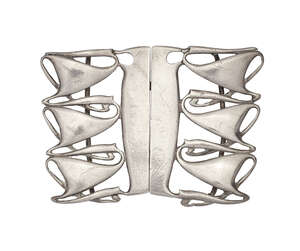 
	
		Archibald Knox (1864-1933), a Liberty & Co Arts and Crafts silver buckle
		Mark of...