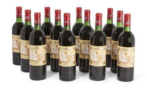 
	
		Twelve bottles of Chateau Ducru-Beaucaillou Saint-Julien 1982, Medoc, France, in wood...