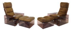 
	
		Peter Banks & David Heeley for Banks Heeley Plastics, 
		 
		Pair of lounge chairs and...