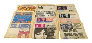 
	
		Six copies of Oz magazine, together with a pamphlet entitled the Gobble Poem by W H ....