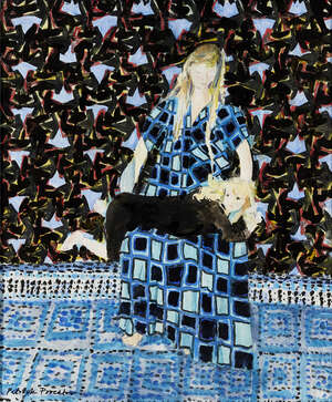 
	
		Patrick Procktor RA,
		British 1936-2003- 
		 
		Woman and Child, 1977;
		 
		oil on...