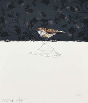 
	
		Charming Baker, 
		British b.1964- 
		 
		Love Birds II, 2019; 
		 
		archival inkjet...