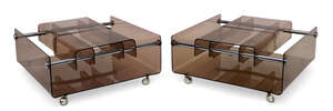 
	
		Peter Banks & David Heeley for Banks Heeley Plastics, 
		 
		Pair of side tables, circa...