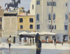 
	
		Ken Howard CBE RA, 
		British b.1932-
		 
		St Giovanni e Paulo;
		 
		 oil on...