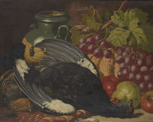 
	
		Charles Thomas Bale, 
		British act. 1866-1895- 
		 
		Still life; 
		 
		oil on...