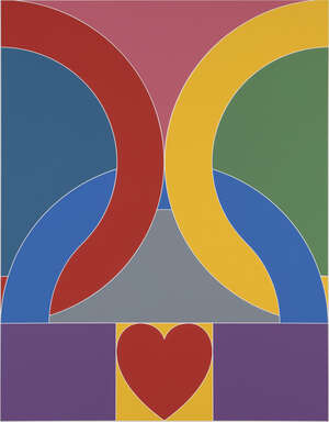 
	
		Sir Peter Blake CBE RDI RA, 
		British b.1932- 
		 
		Olympic Symbol, 2020; 
		 
		