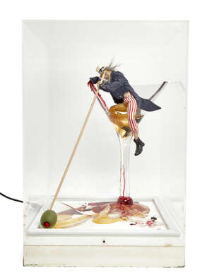 Daniel (Danny) McDonald, 
 
American b.1971- 
 
The Last Drop, 2009; 
 
modified action figures,...