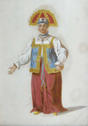 
	
		British School, 19th century- Portraits of a Mandarin and his consort; watercolours, a...