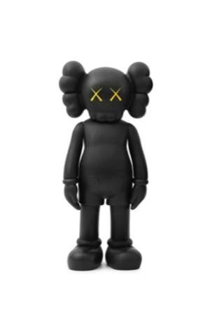 
	
		KAWS,
		American b.1974-
		 
		Companion (Black), 2016;
		 
		painted vinyl multiple,...