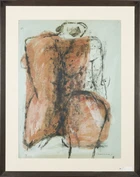 Clifford Fishwick, British 1923-1997 - Nude study, 1965; watercolour and gouache on paper, signed...