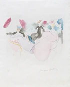 Jacques Villon, French 1875-1963, Portrait of an Artist; Two Cubist Vases; Homme Prêchant;...