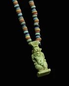 An Egyptian Faience amulet of BesLate Period, Dynasty XXVI-XXX, 664-343 B.C.
Green in color, the...
