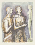 
	
		Henry Moore OM CH FBA RBS, 
		British 1898-1986- 
		 
		Minerve et Promethee devant...