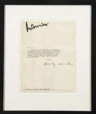 
	
		Andy Warhol,
		American 1928-1987-
		 
		Typed Letter, 1979;
		 
		typewritten letter...