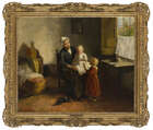 
	
		Bernard de Hoog, 
		 
		Dutch 1867-1943- 
		 
		Playmates; 
		 
		oil on canvas,...