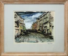 To Be Sold with No Reserve: Maurice de Vlaminck, French 1876-1958, Les boutiques; lithograph...