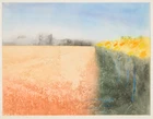 To Be Sold with No Reserve: Donald Wilkinson, British b.1937- Edge of the Sunflower field -...