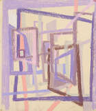 Francis Carr, Hungarian/British 1919-2013- Structure, Windows; pastels on paper, titled to...