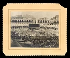Five black and white panoramic views of Mecca, its vicinity and Medina : Three of Masjid...