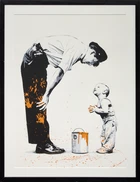 Mr Brainwash, French b.1966- 
Not guilty; screenprint with spraypaint, signed in pencil, 